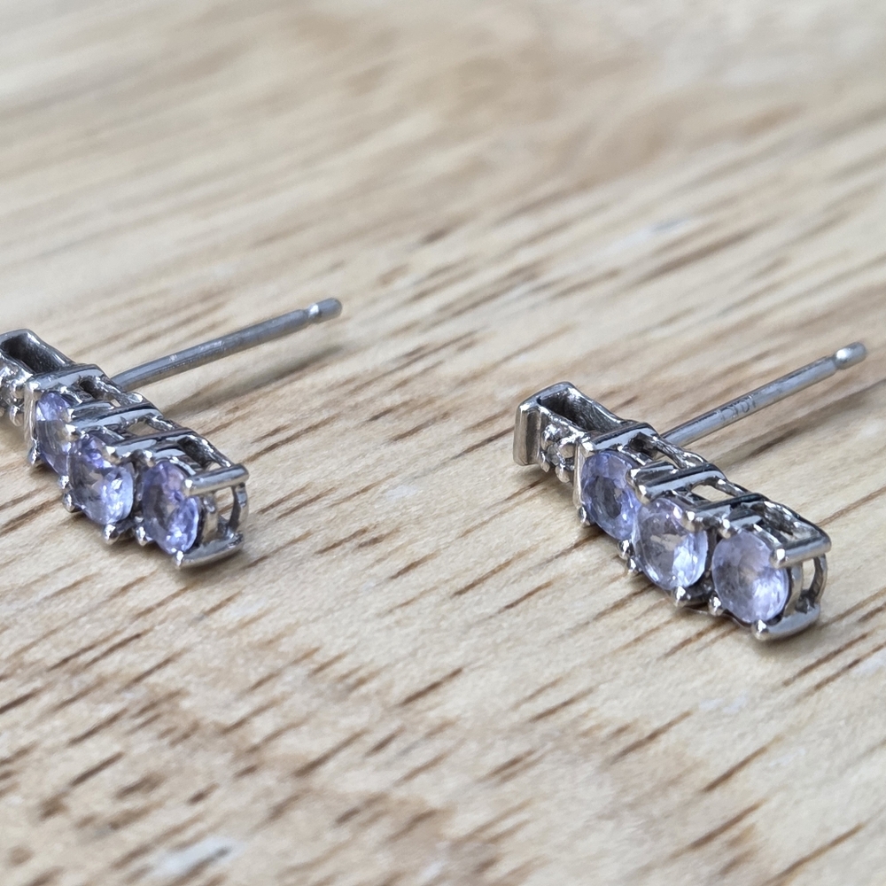 10K Gold Tanzanite Earrings